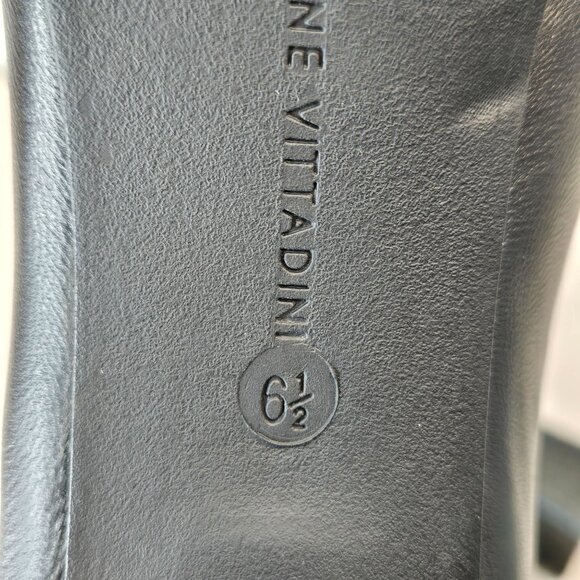 Victorian Ankle Boots Leather Chain Stud Block Heel Whimsigoth Pointy Bootie 6.5 - Picture 11 of 14